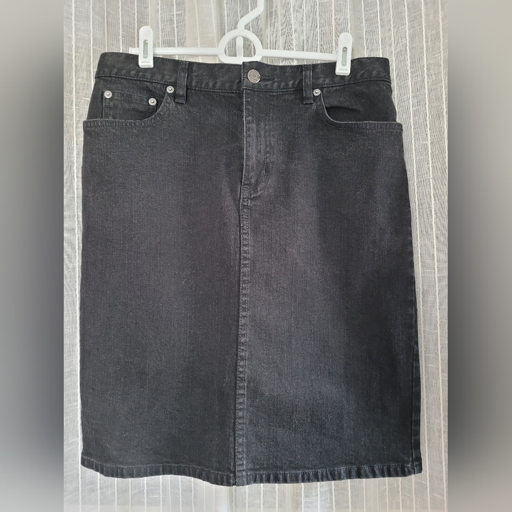 Black Denim Skirt - Ralph Lauren